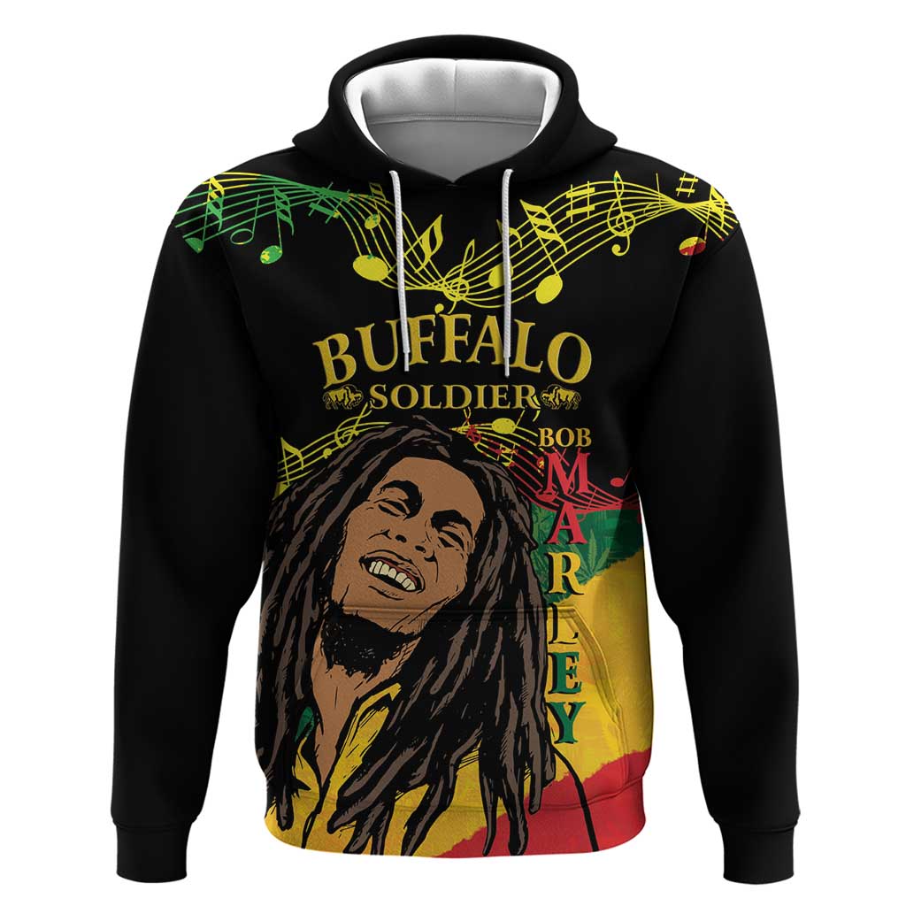 Legend Bob Buffalo Soldier Hoodie American Heroes Reggae Style LT14