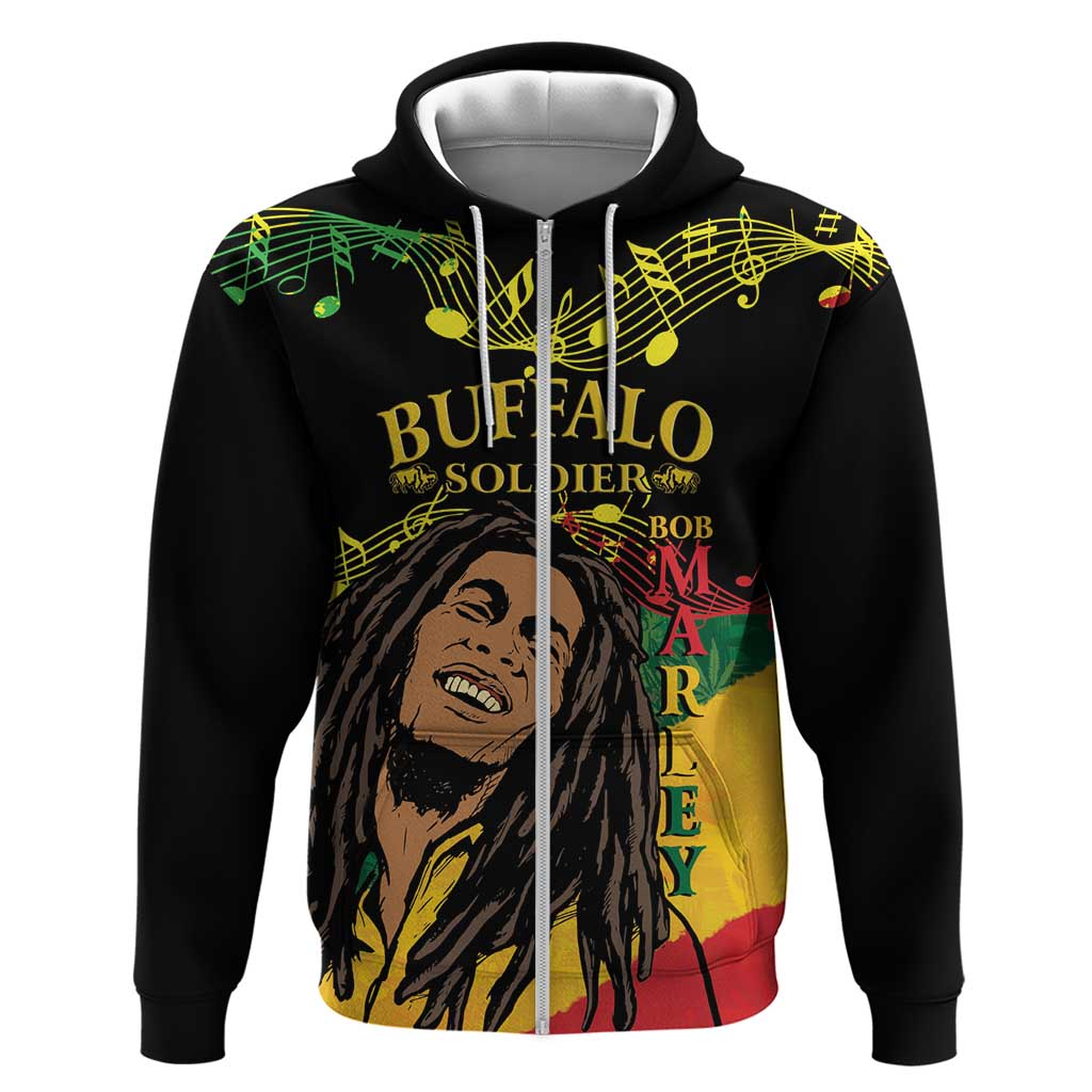 Legend Bob Buffalo Soldier Hoodie American Heroes Reggae Style LT14
