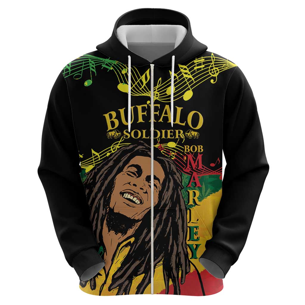 Legend Bob Buffalo Soldier Hoodie American Heroes Reggae Style LT14