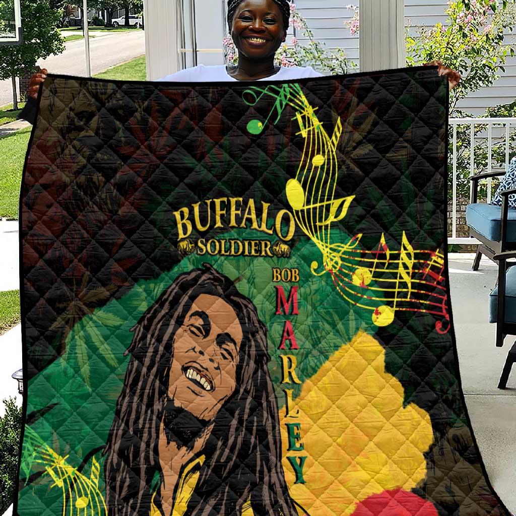 Afro Legend Bob Buffalo Soldier Quilt American Heroes Reggae Style LT14