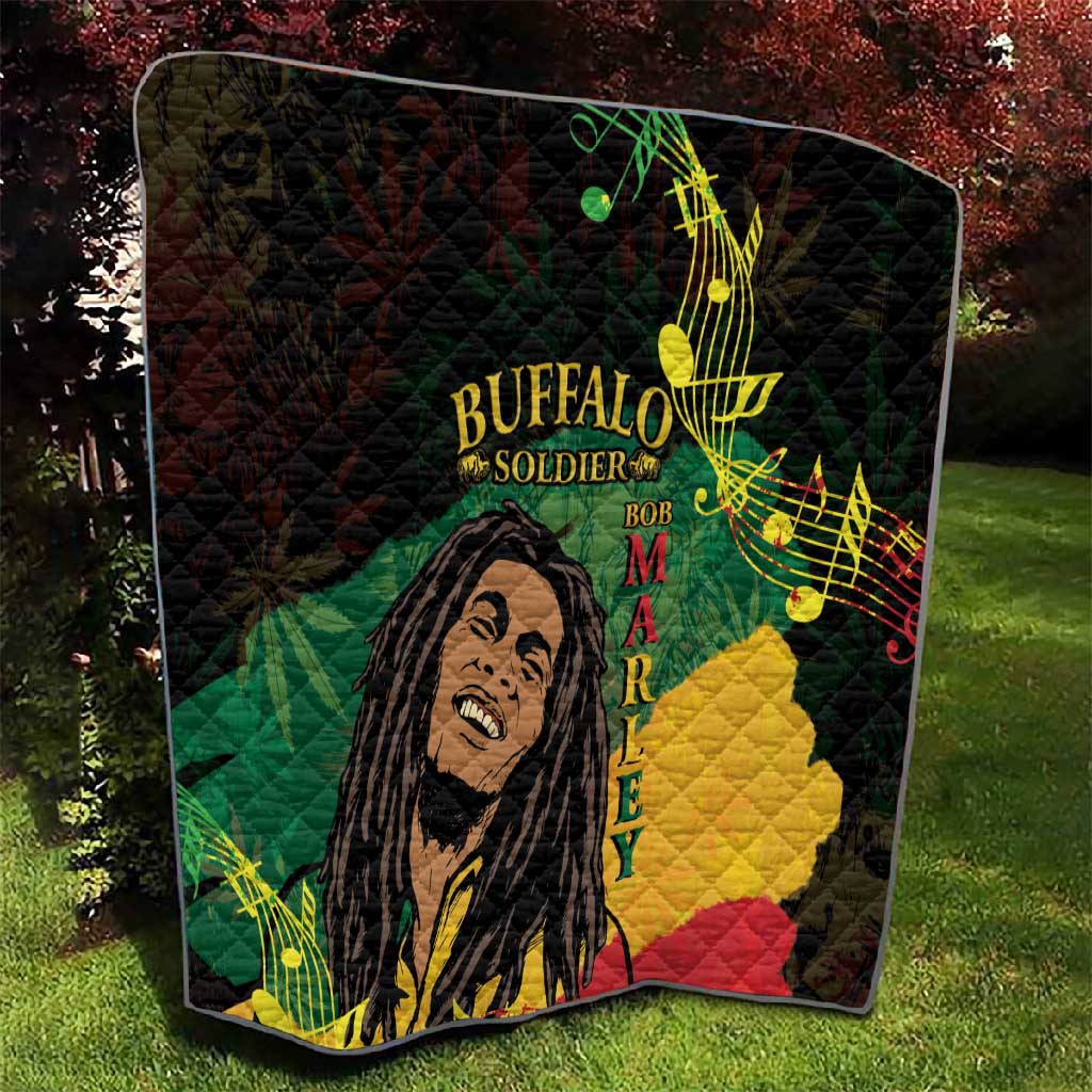 Afro Legend Bob Buffalo Soldier Quilt American Heroes Reggae Style LT14