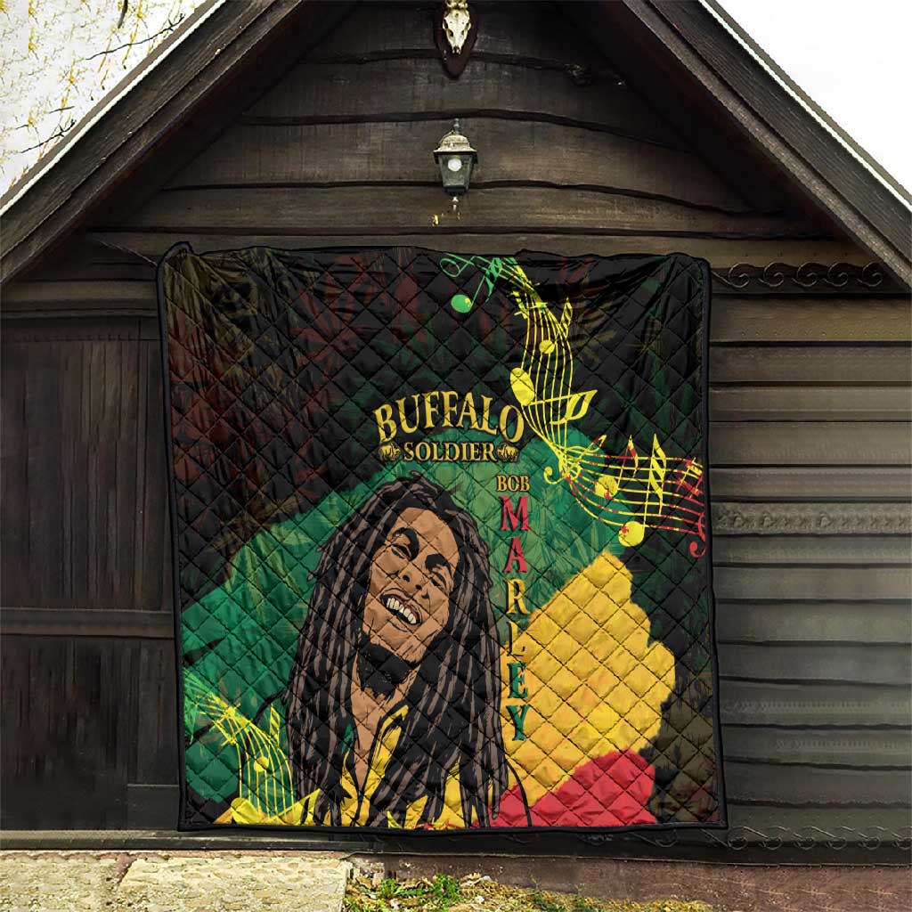 Afro Legend Bob Buffalo Soldier Quilt American Heroes Reggae Style LT14