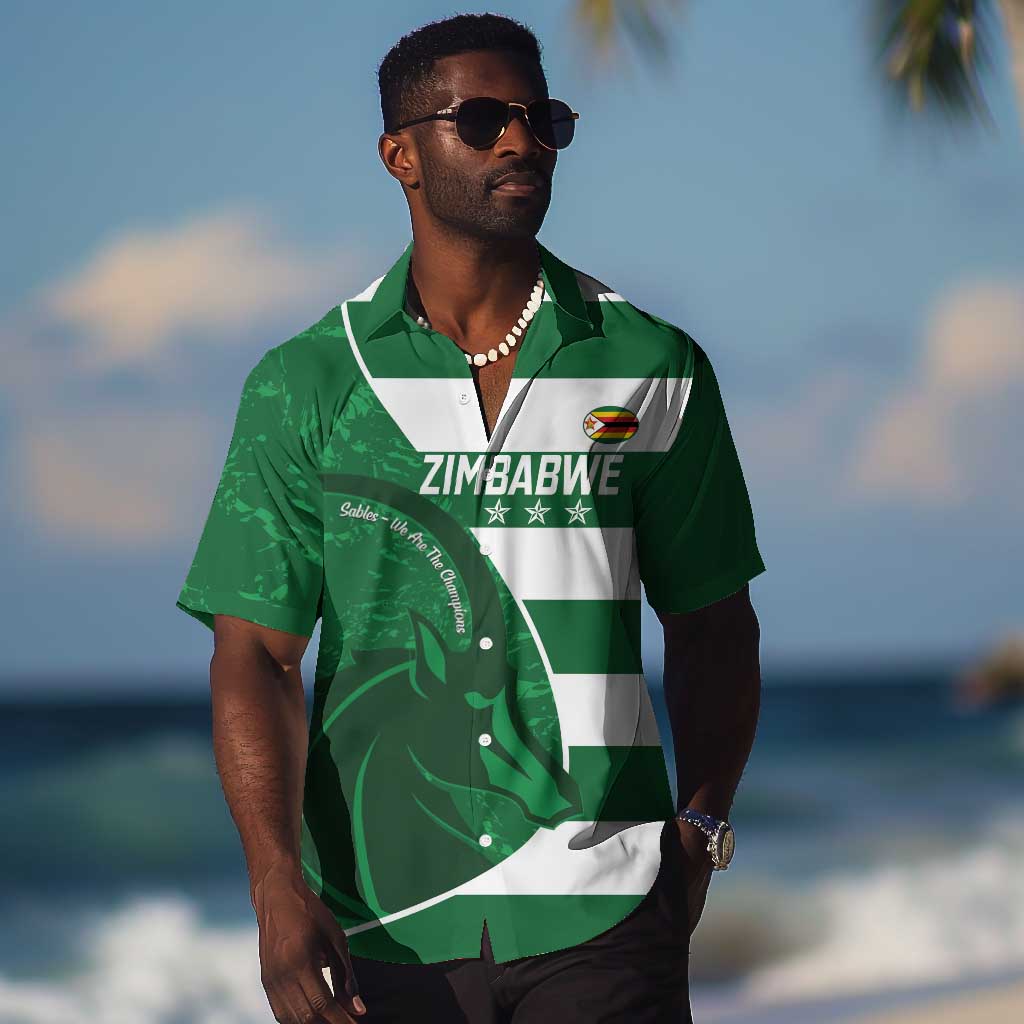 Zimbabwe Rugby Custom Hawaiian Shirt Sables 3rd Champions Proud LT14