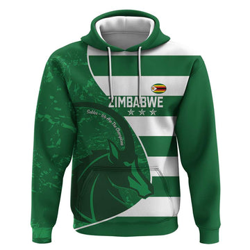 Zimbabwe Rugby Custom Hoodie Sables 3rd Champions Proud LT14