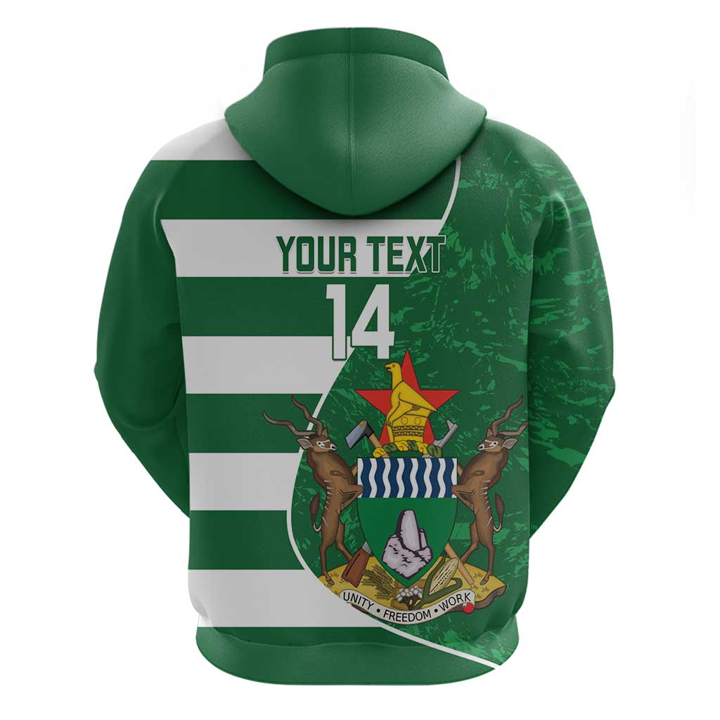 Zimbabwe Rugby Custom Hoodie Sables 3rd Champions Proud LT14