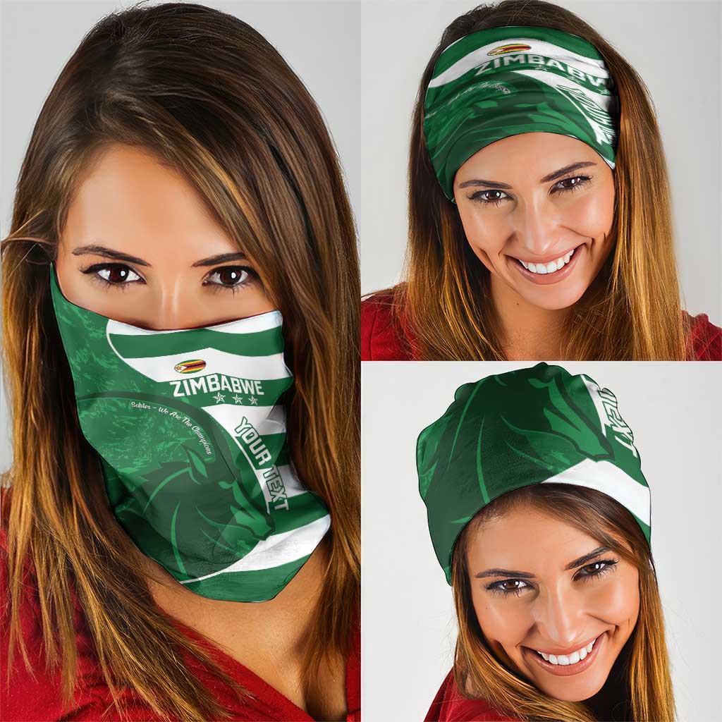 Zimbabwe Rugby Custom Neck Gaiter Sables 3rd Champions Proud LT14
