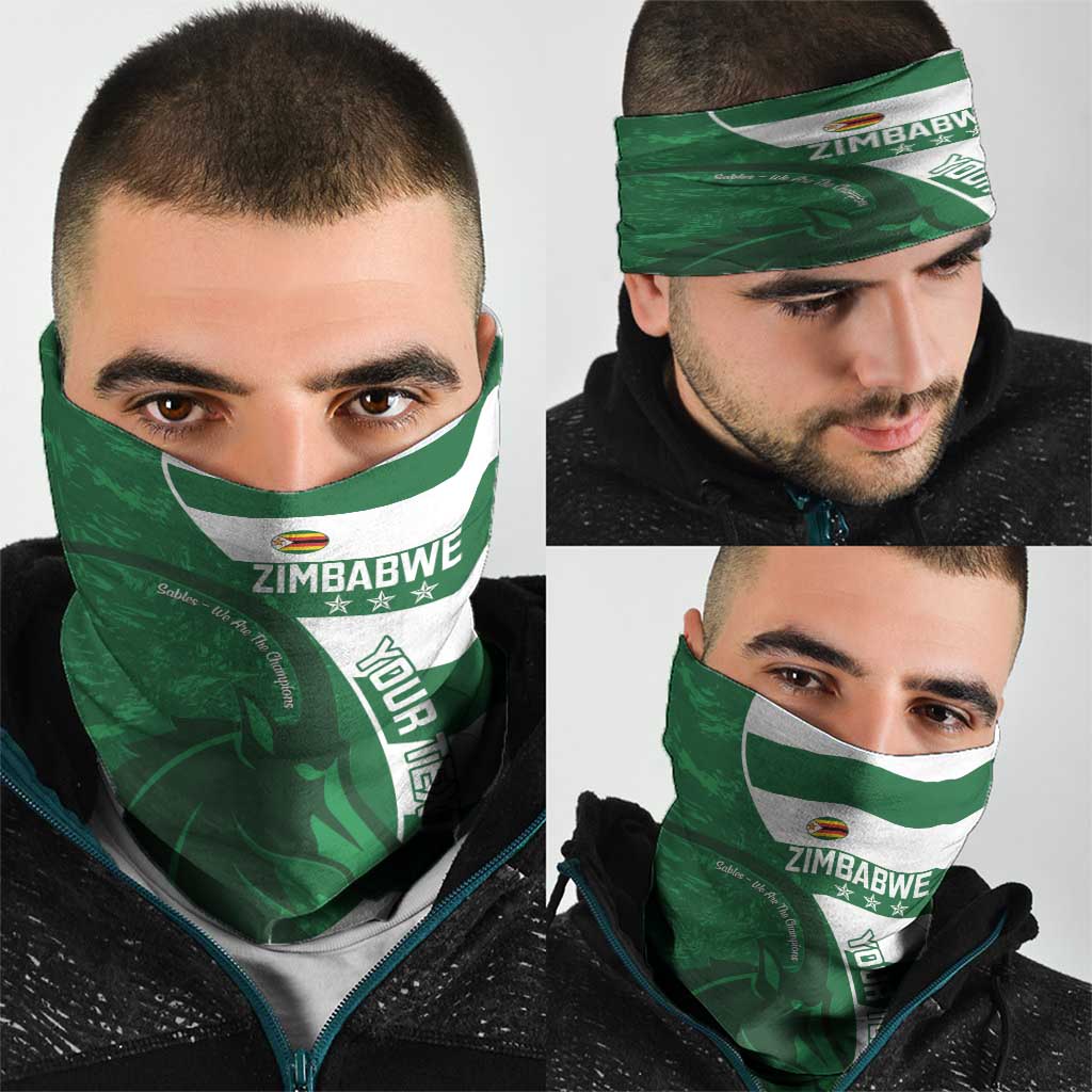 Zimbabwe Rugby Custom Neck Gaiter Sables 3rd Champions Proud LT14