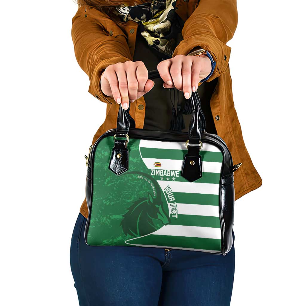 Zimbabwe Rugby Custom Shoulder Handbag Sables 3rd Champions Proud LT14