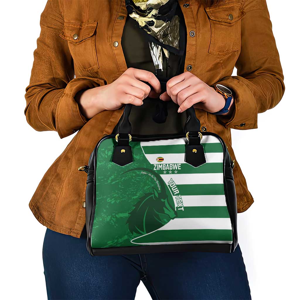 Zimbabwe Rugby Custom Shoulder Handbag Sables 3rd Champions Proud LT14