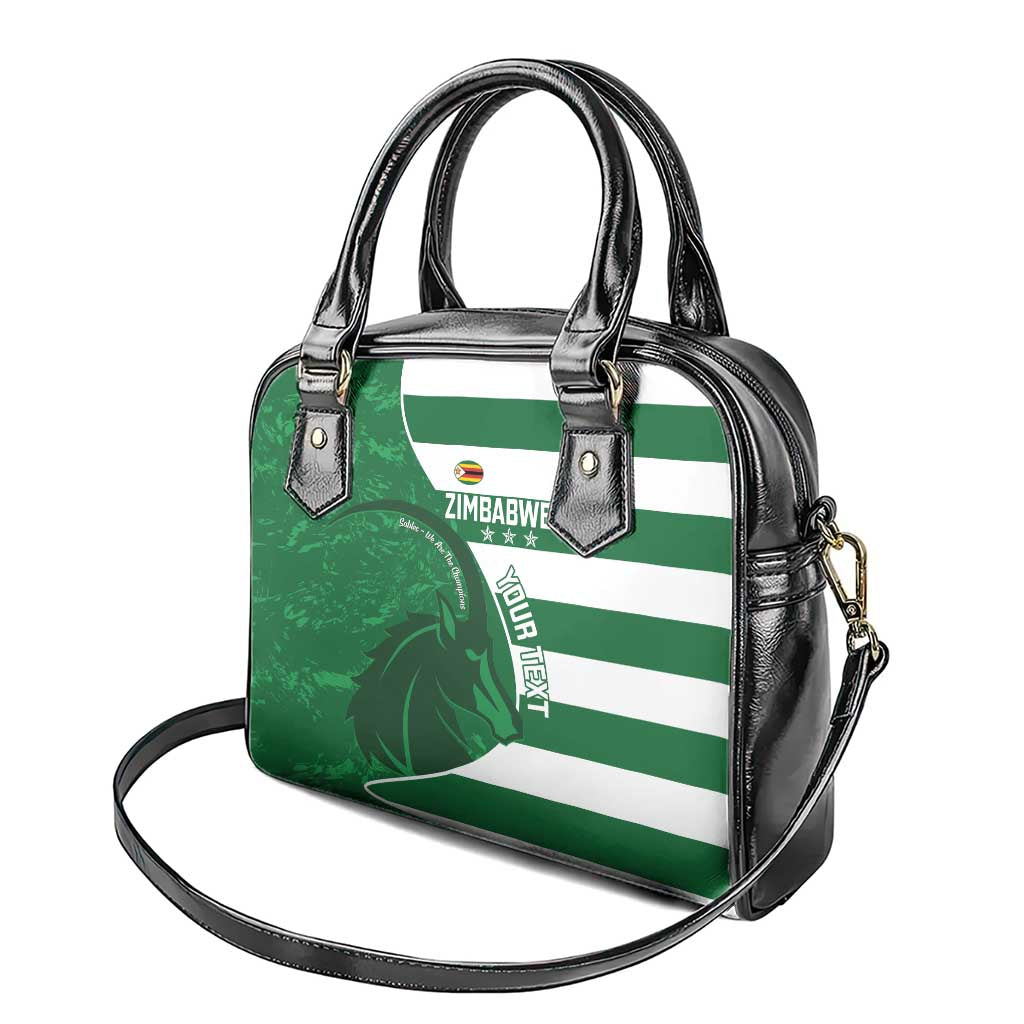 Zimbabwe Rugby Custom Shoulder Handbag Sables 3rd Champions Proud LT14