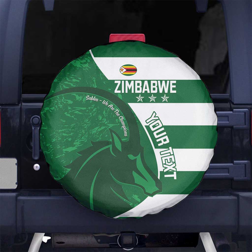 Zimbabwe Rugby Custom Spare Tire Cover Sables 3rd Champions Proud LT14