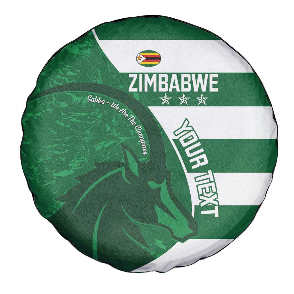 Zimbabwe Rugby Custom Spare Tire Cover Sables 3rd Champions Proud LT14