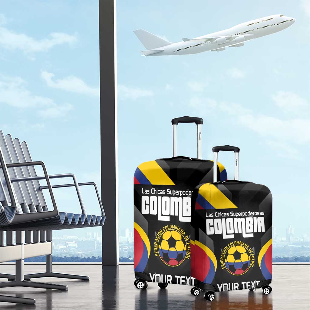 Custom Colombia Football Luggage Cover Vamos Las Chicas Superpoderosas LT14