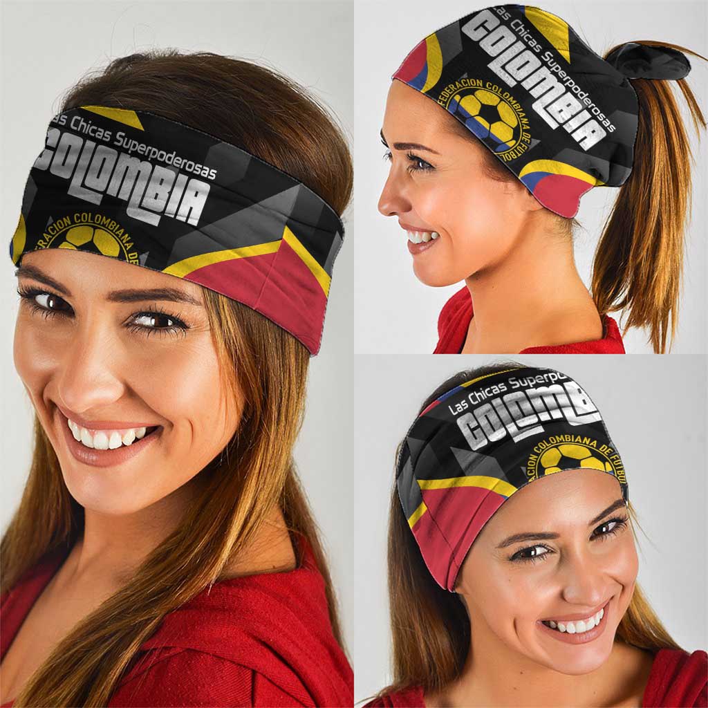 Custom Colombia Football Neck Gaiter Vamos Las Chicas Superpoderosas LT14