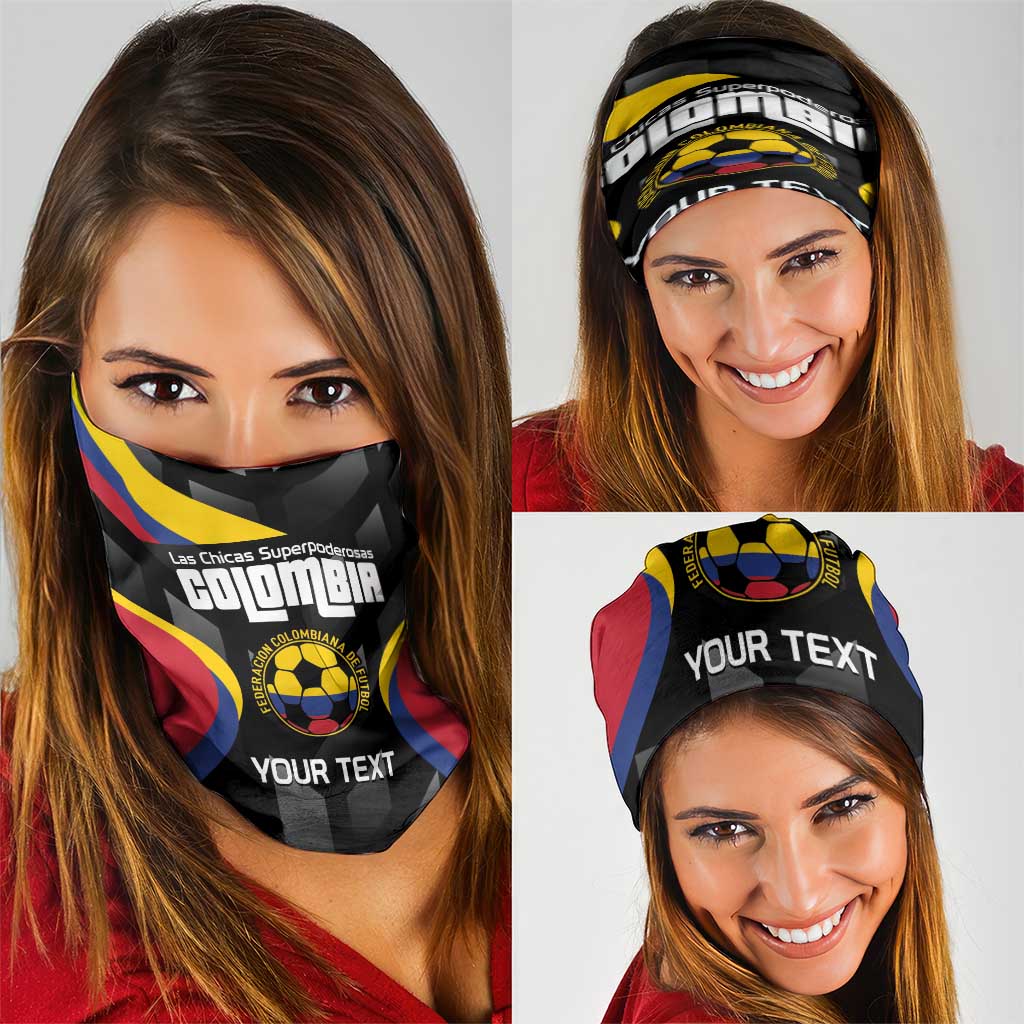 Custom Colombia Football Neck Gaiter Vamos Las Chicas Superpoderosas LT14