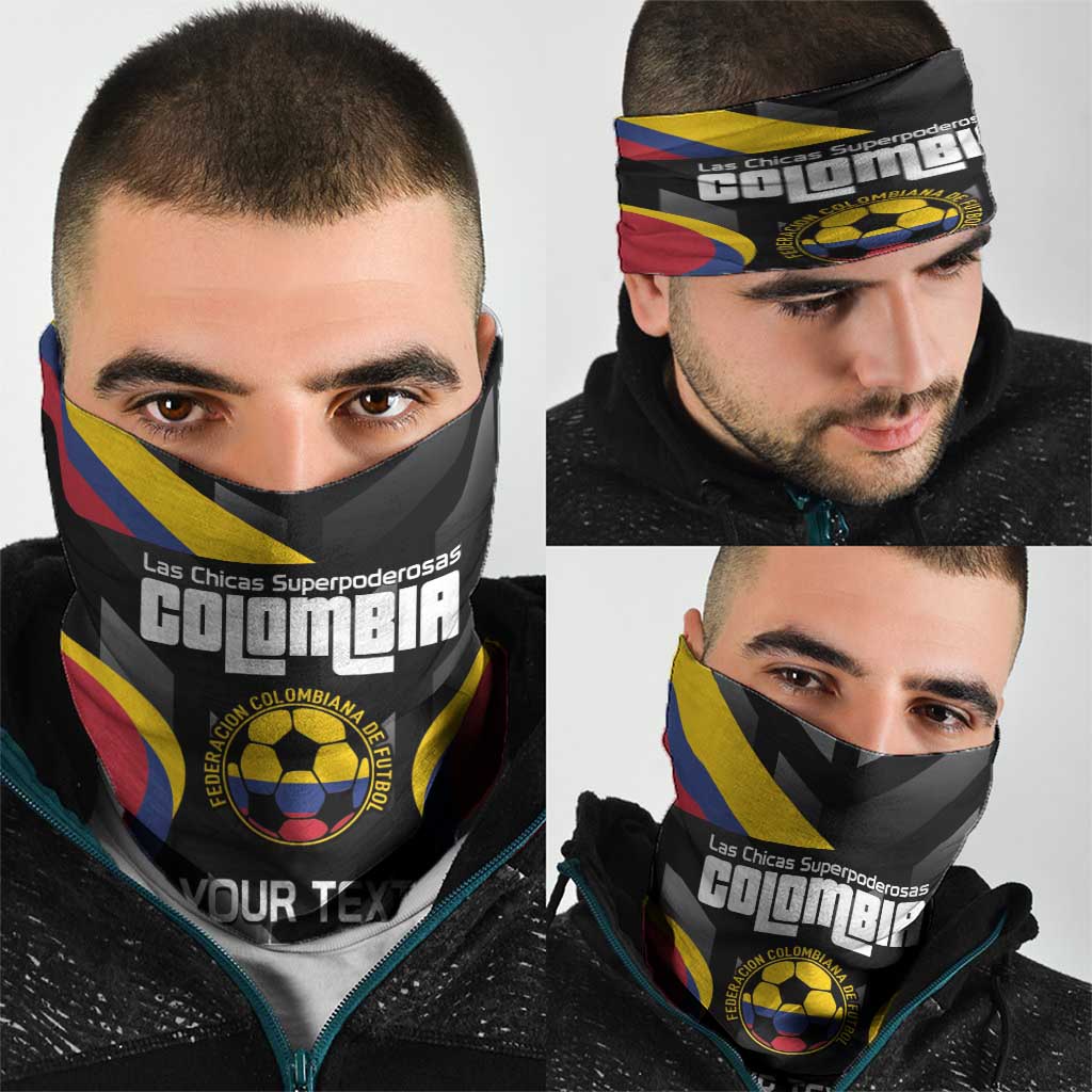 Custom Colombia Football Neck Gaiter Vamos Las Chicas Superpoderosas LT14