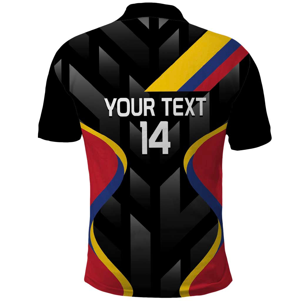 Custom Colombia Football Polo Shirt Vamos Las Chicas Superpoderosas LT14