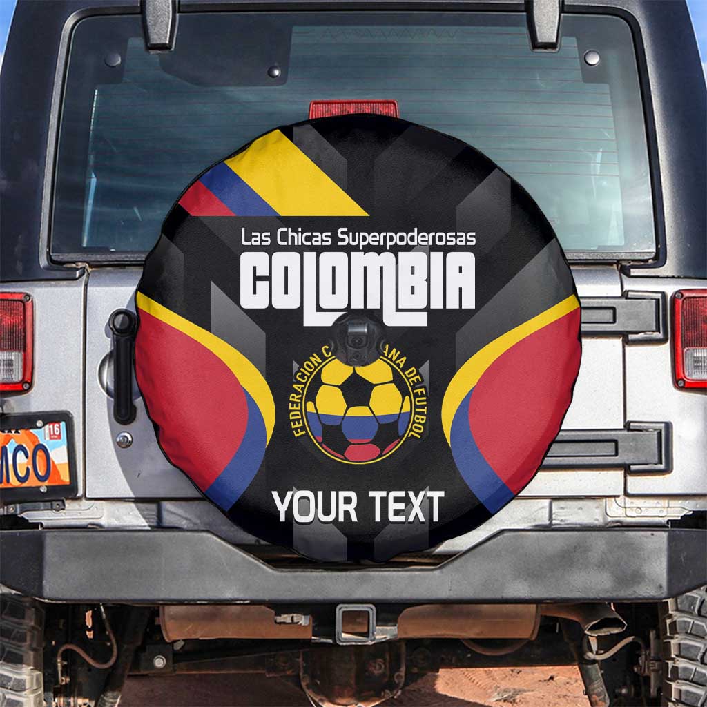 Custom Colombia Football Spare Tire Cover Vamos Las Chicas Superpoderosas LT14