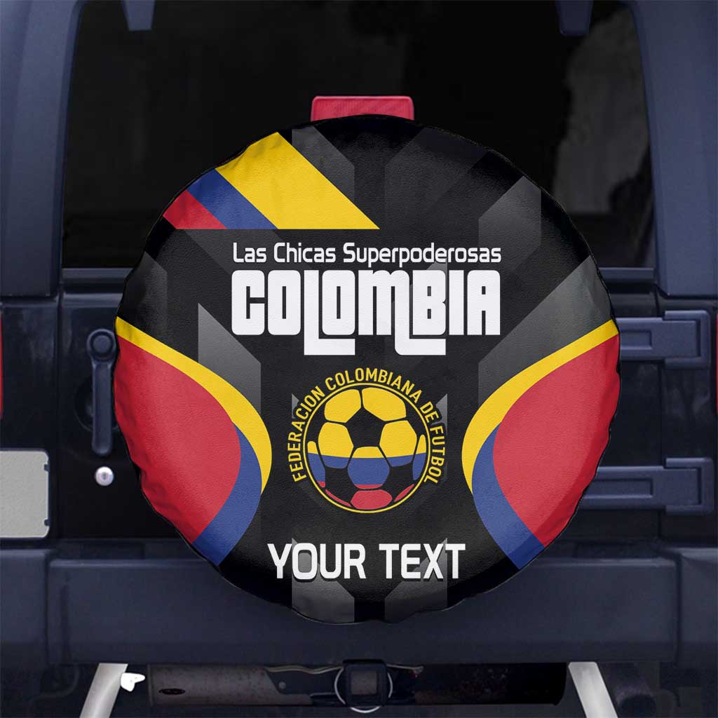 Custom Colombia Football Spare Tire Cover Vamos Las Chicas Superpoderosas LT14