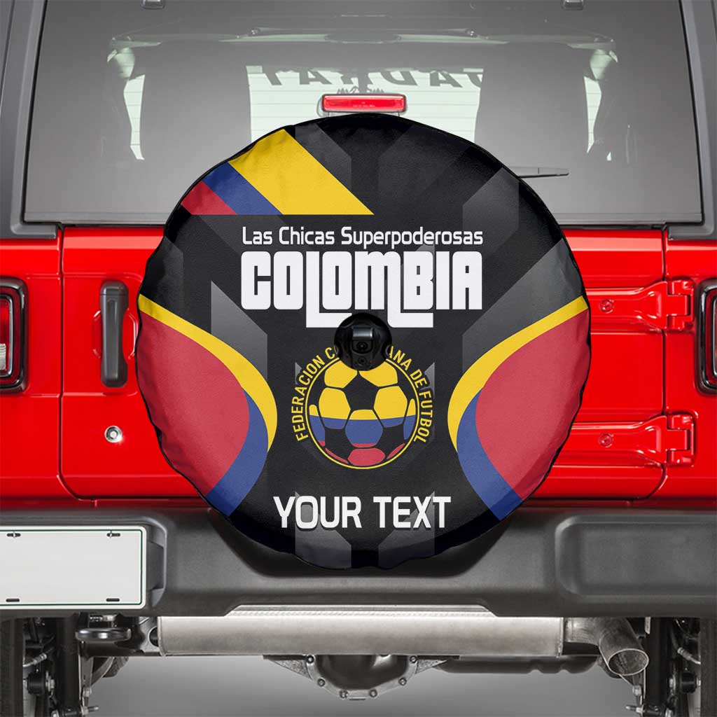 Custom Colombia Football Spare Tire Cover Vamos Las Chicas Superpoderosas LT14
