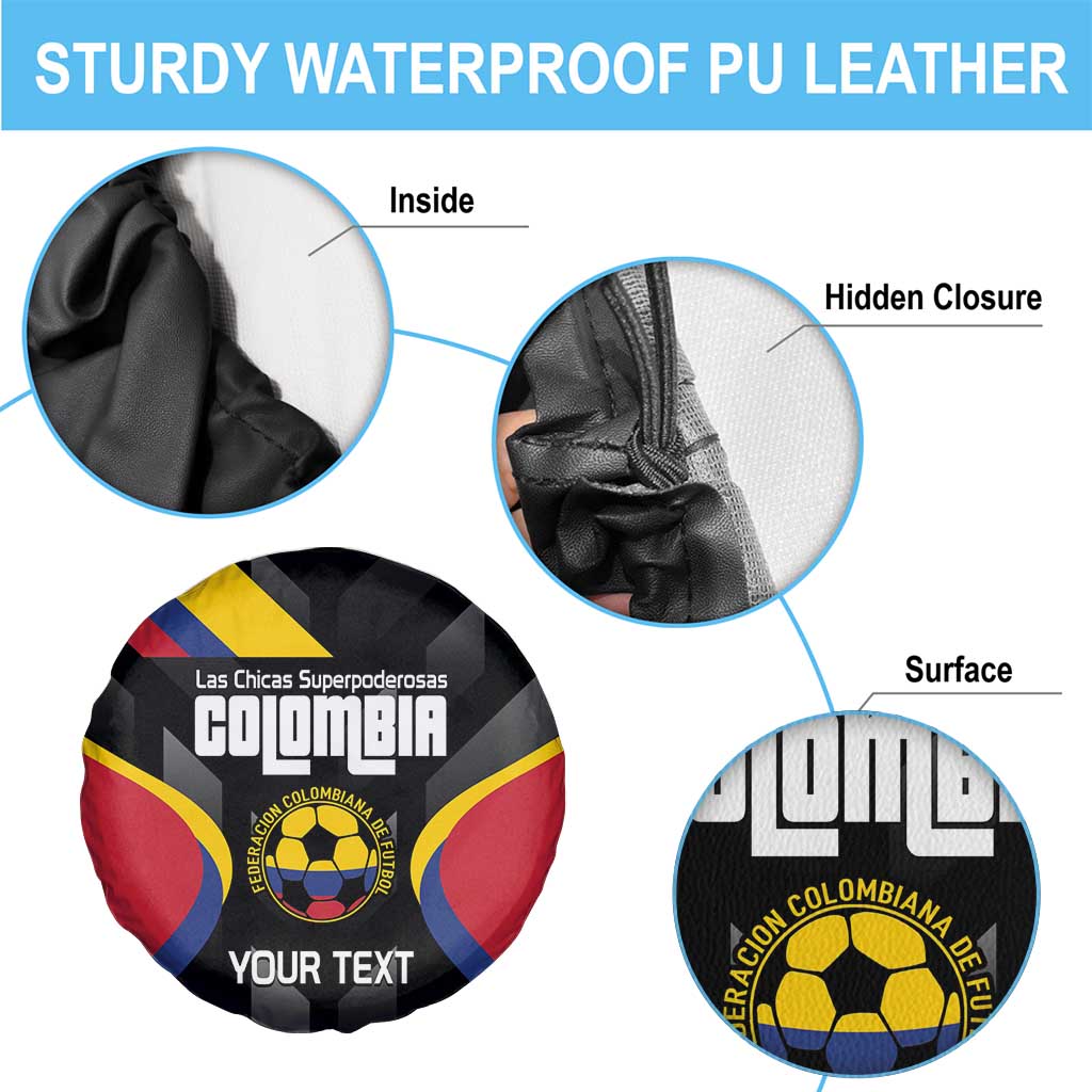 Custom Colombia Football Spare Tire Cover Vamos Las Chicas Superpoderosas LT14