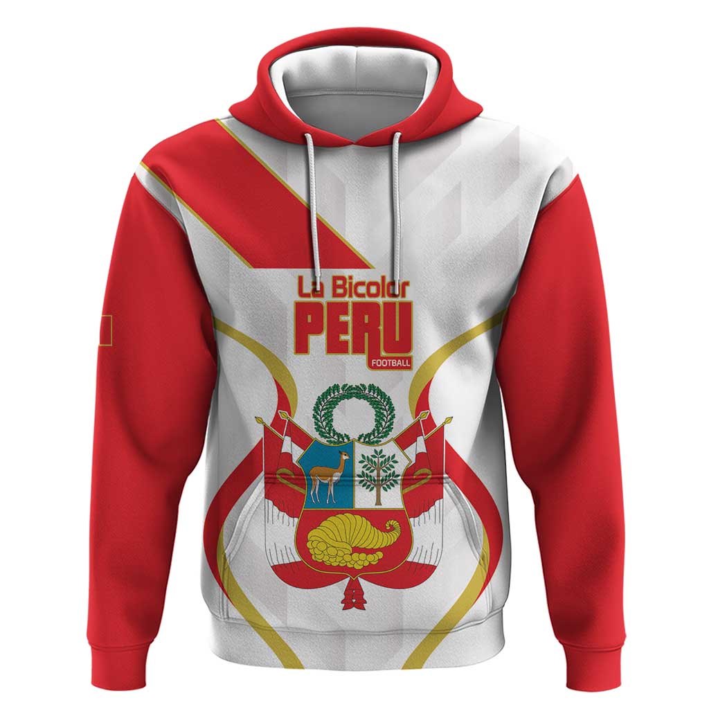 Custom Peru Football Hoodie Vamos La Bicolor LT14