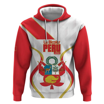 Custom Peru Football Hoodie Vamos La Bicolor LT14