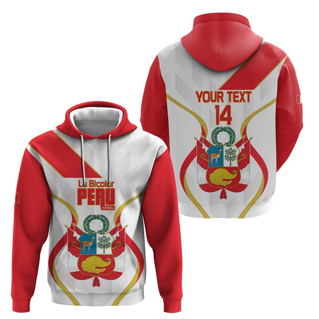 Custom Peru Football Hoodie Vamos La Bicolor LT14