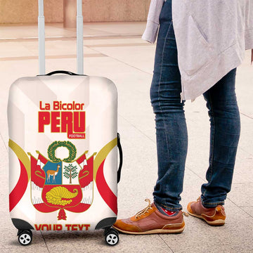 Custom Peru Football Luggage Cover Vamos La Bicolor LT14