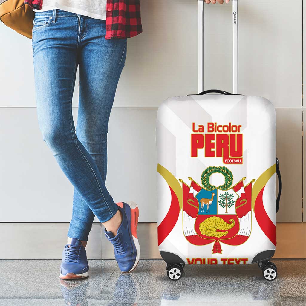 Custom Peru Football Luggage Cover Vamos La Bicolor LT14