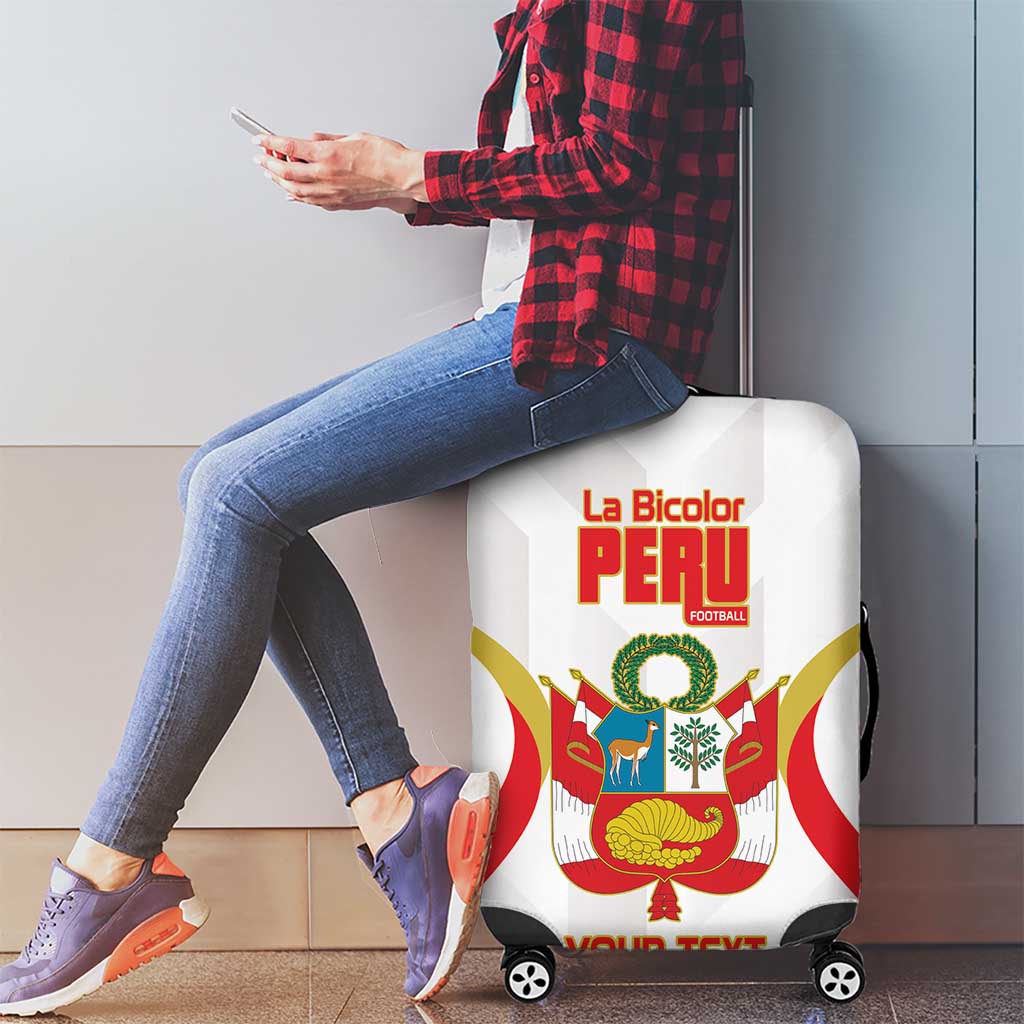 Custom Peru Football Luggage Cover Vamos La Bicolor LT14