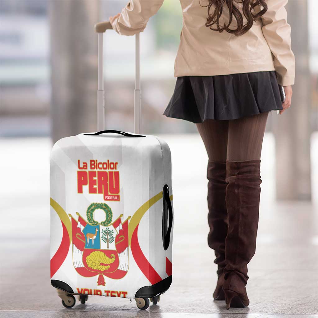 Custom Peru Football Luggage Cover Vamos La Bicolor LT14