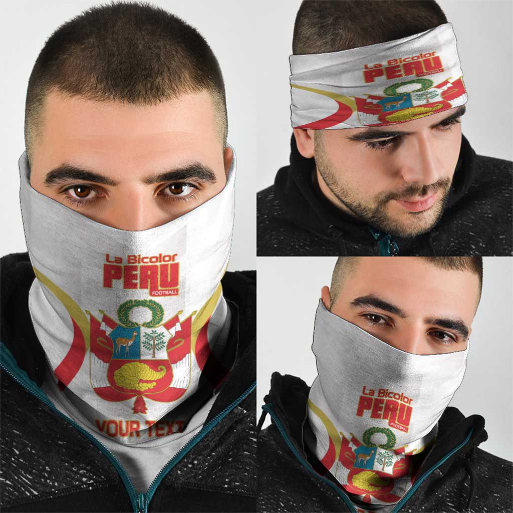Custom Peru Football Neck Gaiter Vamos La Bicolor LT14