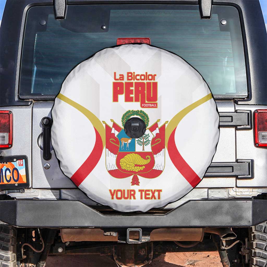 Custom Peru Football Spare Tire Cover Vamos La Bicolor LT14