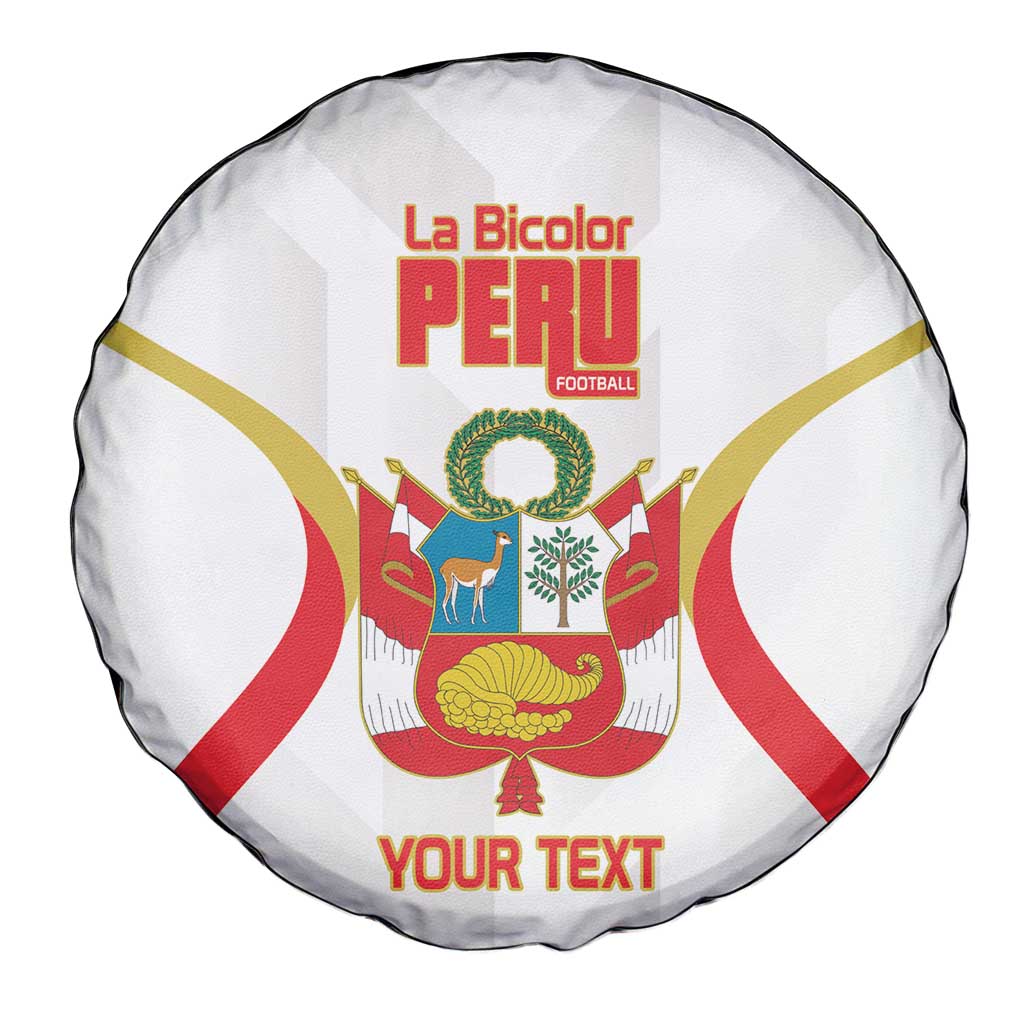 Custom Peru Football Spare Tire Cover Vamos La Bicolor LT14