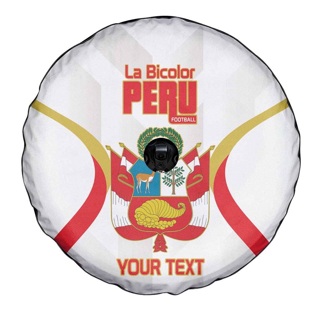 Custom Peru Football Spare Tire Cover Vamos La Bicolor LT14