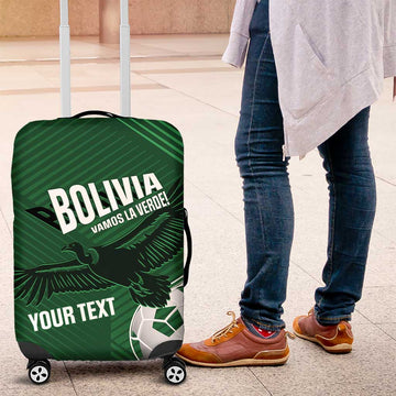 Custom Bolivia Football Luggage Cover Vamos La Verde LT14