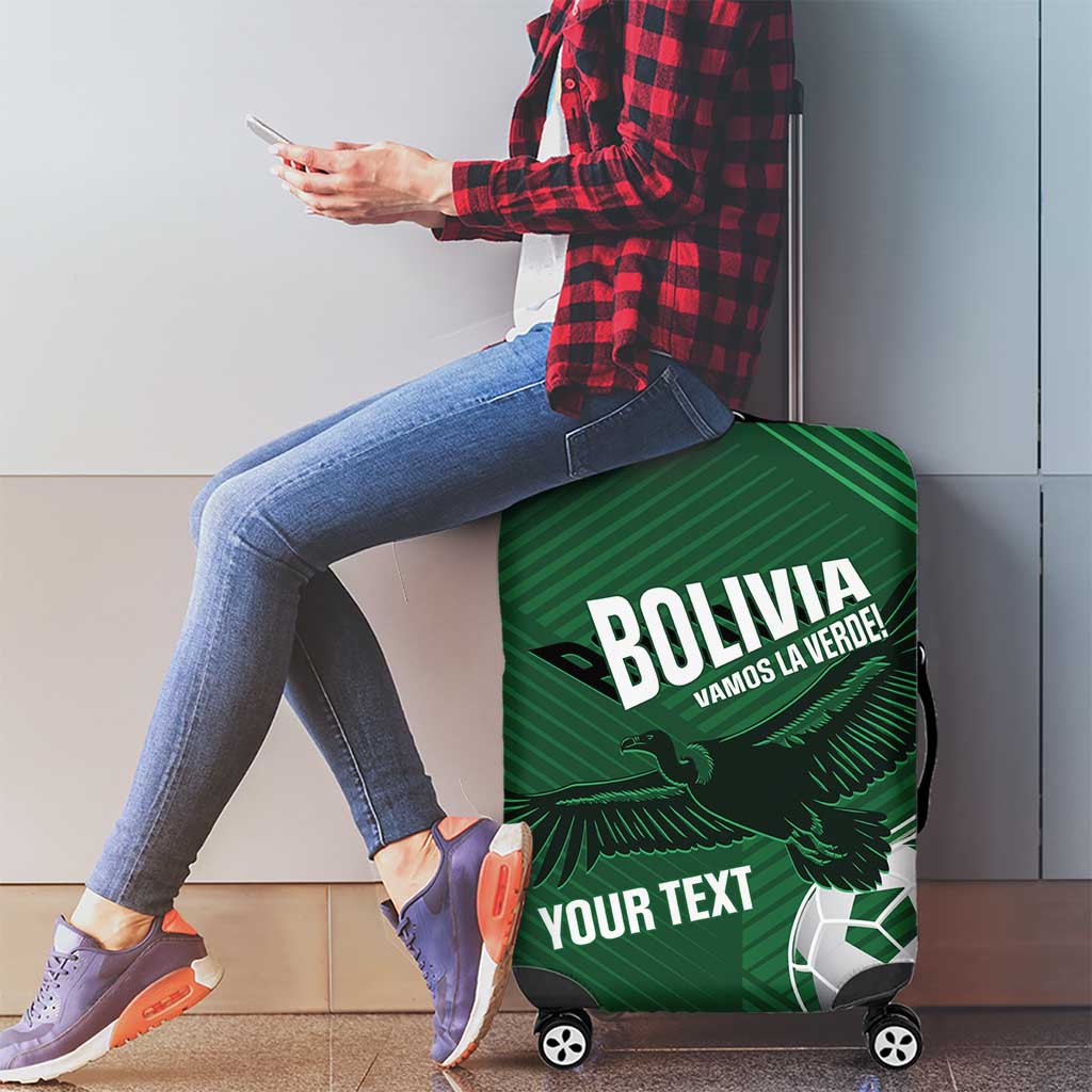 Custom Bolivia Football Luggage Cover Vamos La Verde LT14