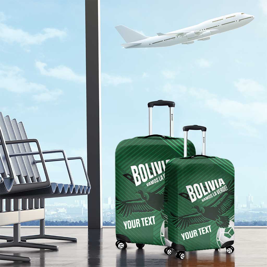 Custom Bolivia Football Luggage Cover Vamos La Verde LT14