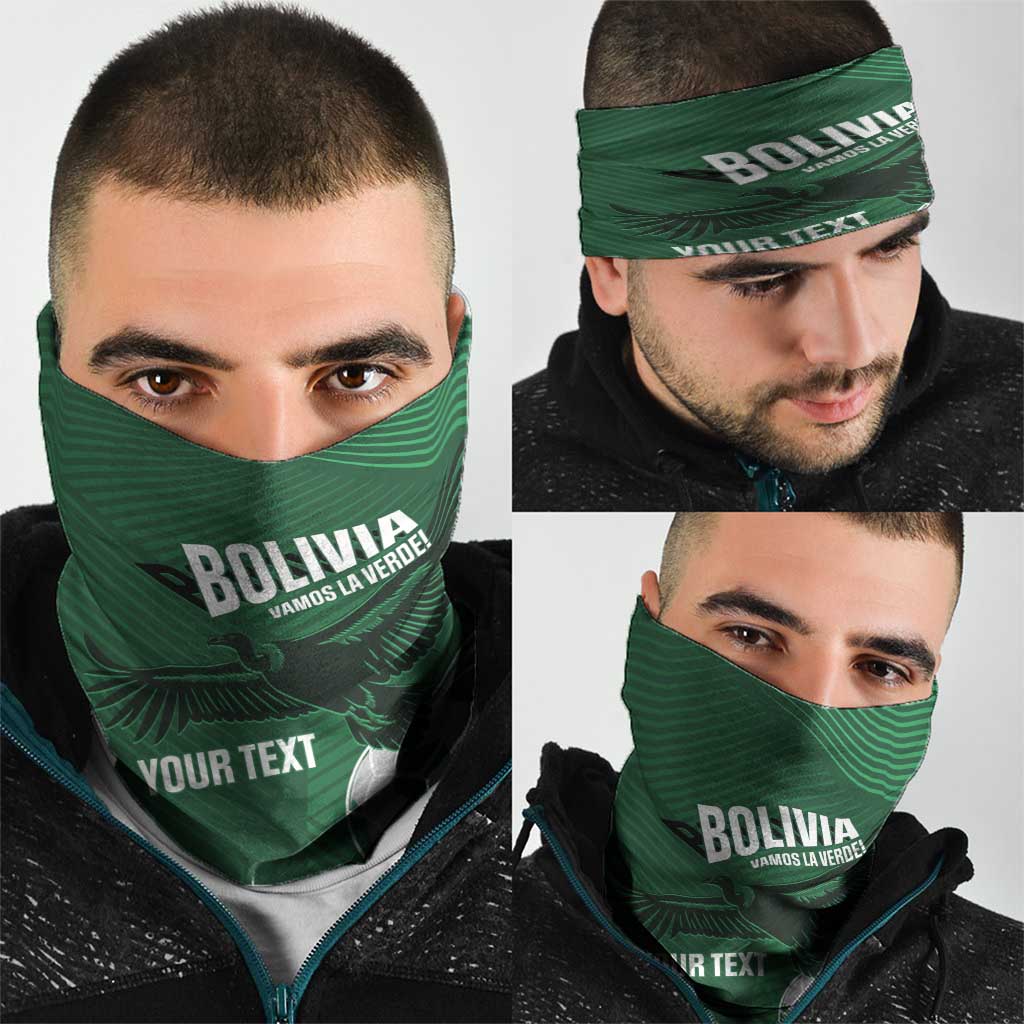 Custom Bolivia Football Neck Gaiter Vamos La Verde LT14