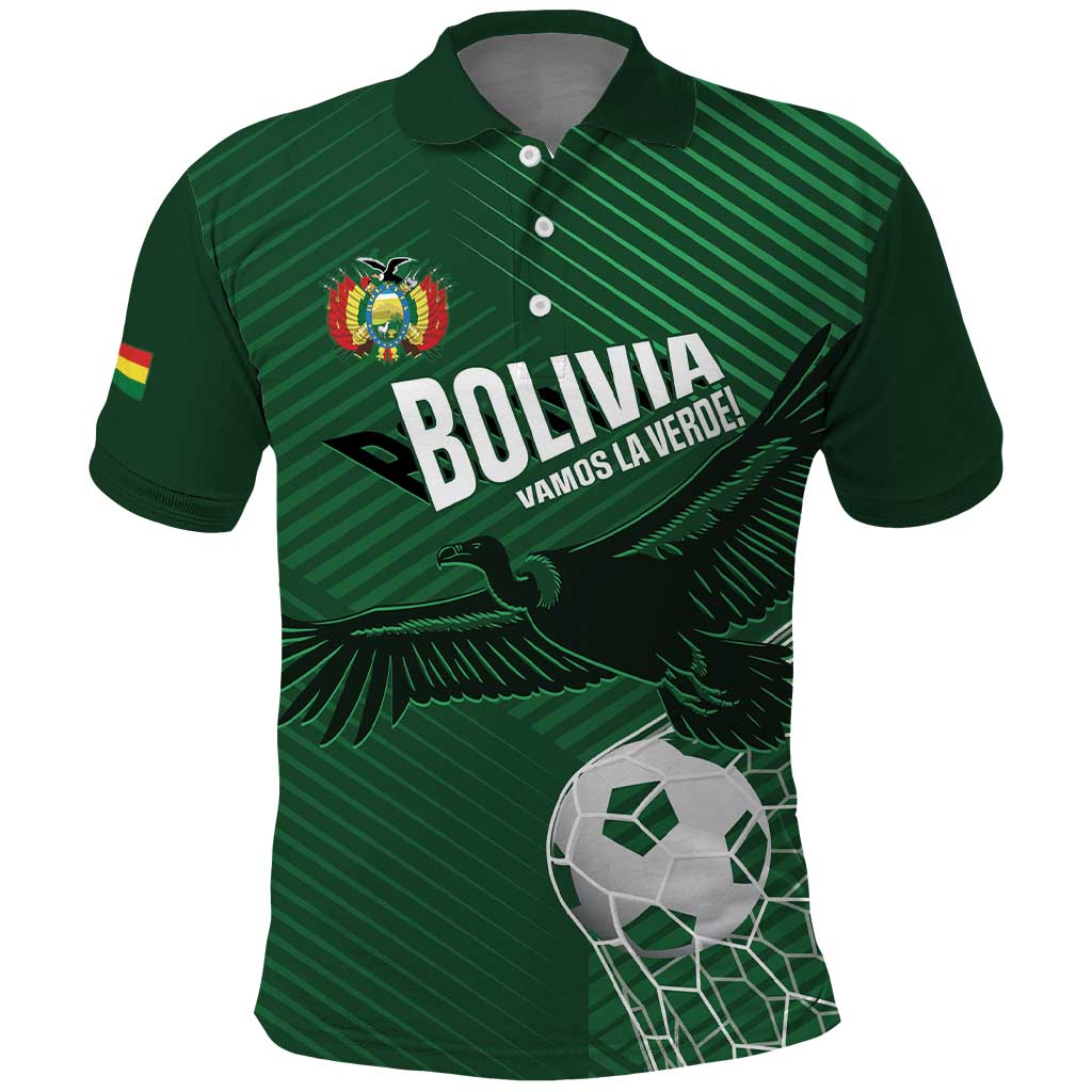 Custom Bolivia Football Polo Shirt Vamos La Verde LT14