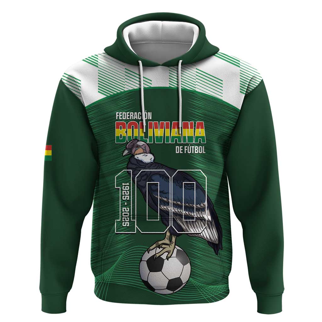 Custom Bolivia Football Hoodie 100th Anniversary Andean Condor Proud LT14
