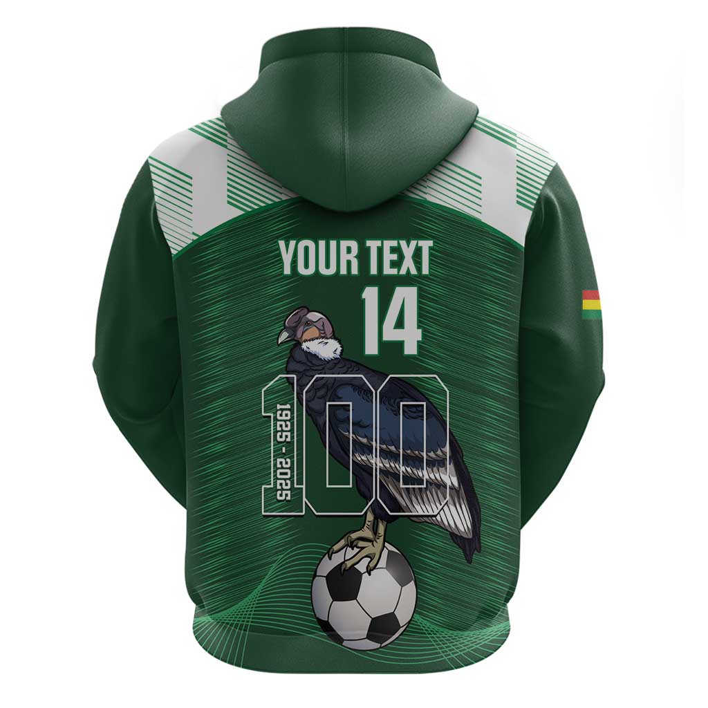 Custom Bolivia Football Hoodie 100th Anniversary Andean Condor Proud LT14