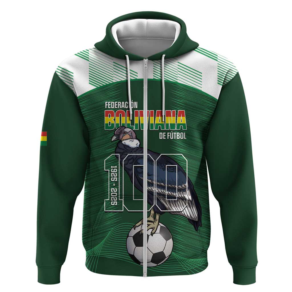 Custom Bolivia Football Hoodie 100th Anniversary Andean Condor Proud LT14