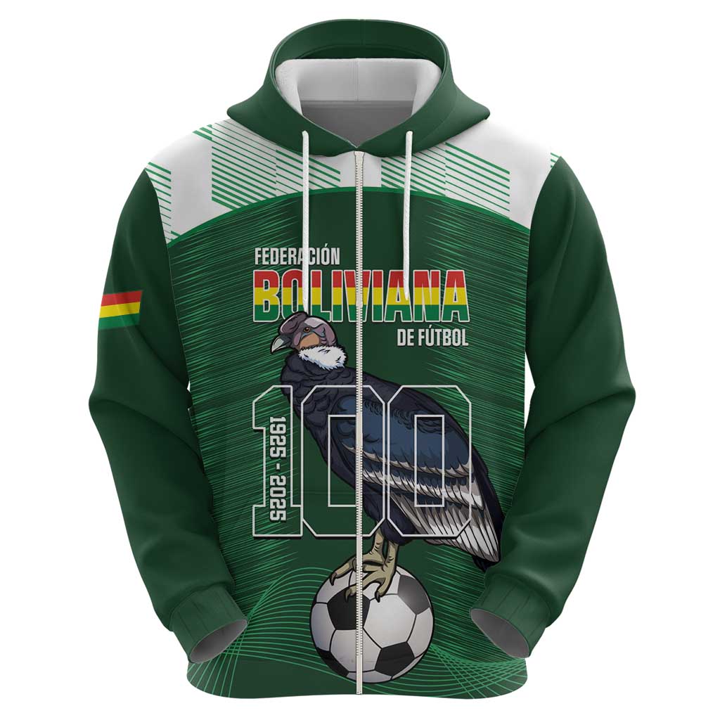 Custom Bolivia Football Hoodie 100th Anniversary Andean Condor Proud LT14