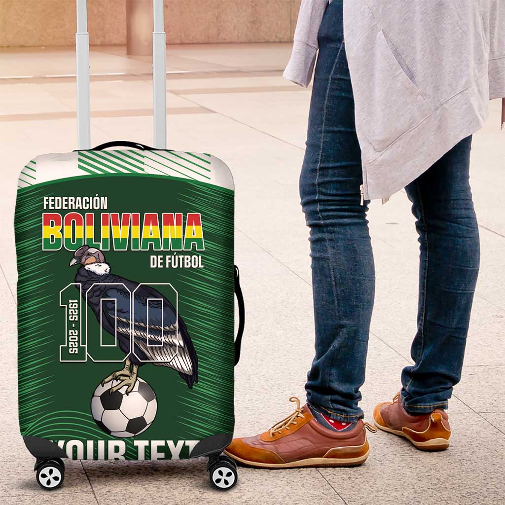 Custom Bolivia Football Luggage Cover 100th Anniversary Andean Condor Proud LT14