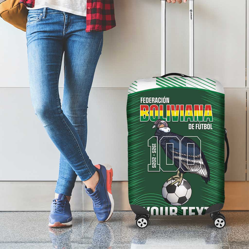 Custom Bolivia Football Luggage Cover 100th Anniversary Andean Condor Proud LT14