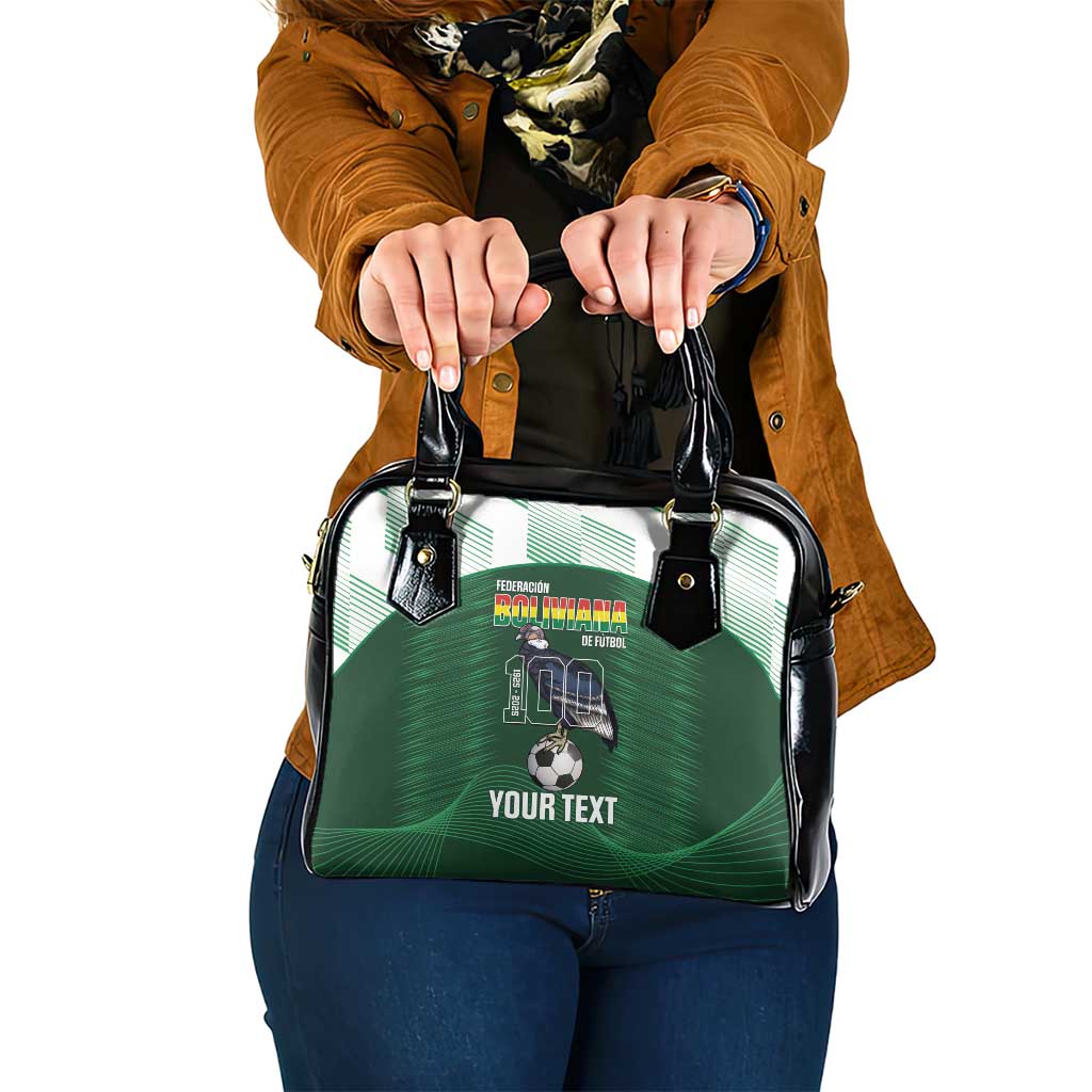 Custom Bolivia Football Shoulder Handbag 100th Anniversary Andean Condor Proud LT14