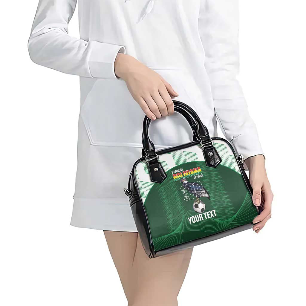 Custom Bolivia Football Shoulder Handbag 100th Anniversary Andean Condor Proud LT14