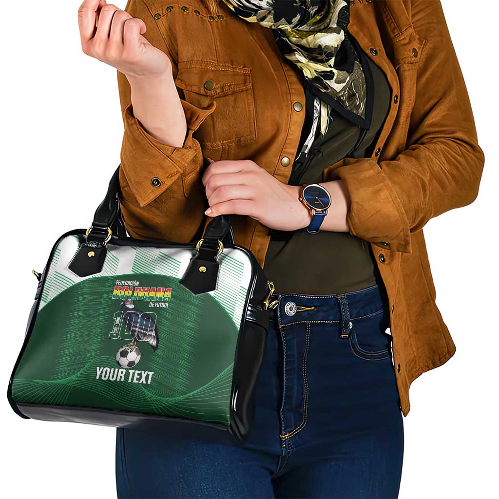 Custom Bolivia Football Shoulder Handbag 100th Anniversary Andean Condor Proud LT14
